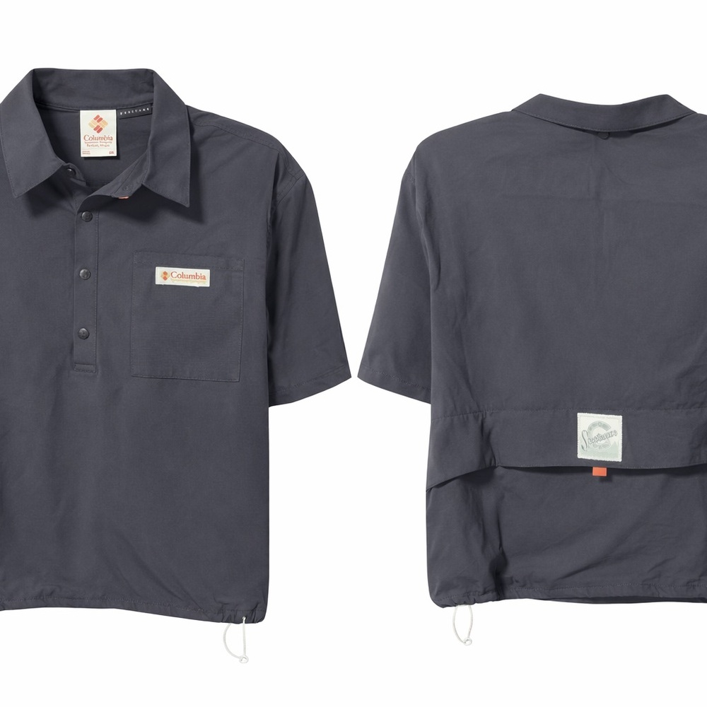 Columbia Heritage Cropped Utility Shirt Jacket Gray Women’s 2XL